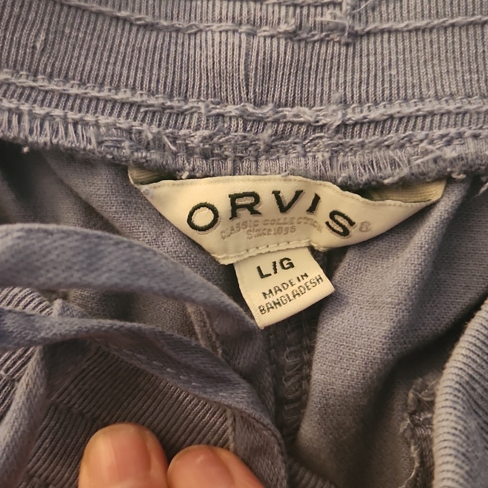 NWT Orvis Light Blue Athletic Shorts Women's Large - Picture 2 of 6